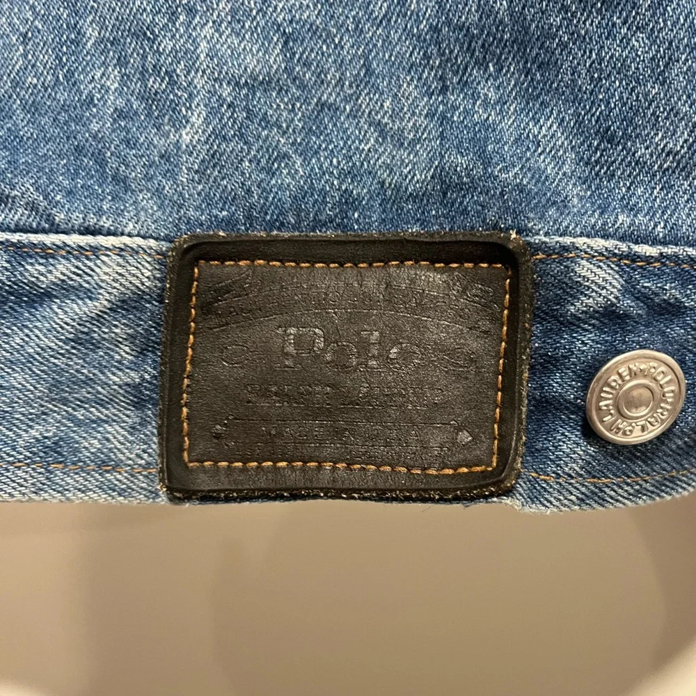 Rare Vintage Polo Ralph Lauren Dungarees Denim Jacket Size M Made In USA - Picture 8 of 11